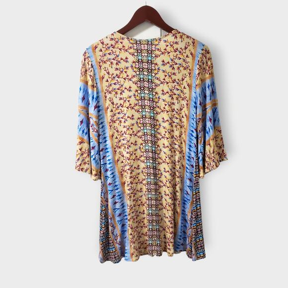 Soft Surroundings Fifi Embroidered Bell Sleeve Tunic To Sz Small Boho Floral - Picture 6 of 12